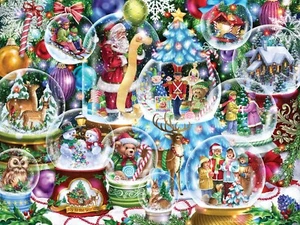 SNOW GLOBE 550 PC JIGSAW PUZZLE by VERMONT CHRISTMAS ~ NEW & SEALED - Picture 1 of 1