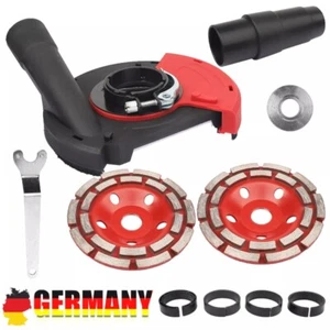 Absaughaube für Winkelschleifer 2x Diamantschleiftopf 125 Beton Turbo Segment DE - Bild 1 von 14