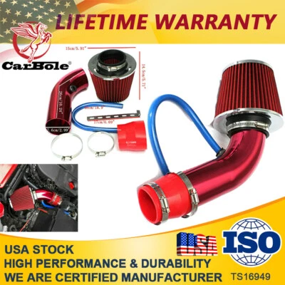Pipe Power Flow Hose System Car Accessories Cold Air Intake Filter Induction Kit - Image 1 of 4