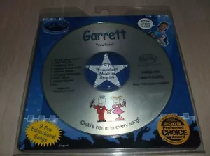 Kid Hip Personalized CD W/9 Educational Songs With Child's Name "Garrett" - Imagen 1 de 2