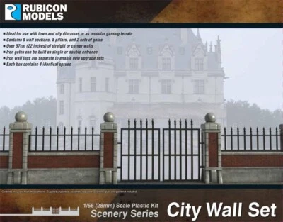 Rubicon Models 283003 City Brick Wall Set - 1/56 (28mm) WW2 Bolt Action - Image 1 of 2