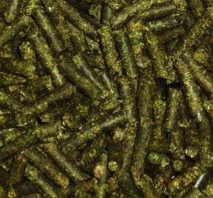 [4,99€/100g] 100g SPITZWEGERICH STICKS Pellets Fische Garnelenfutter Fischfutter - Bild 1 von 2