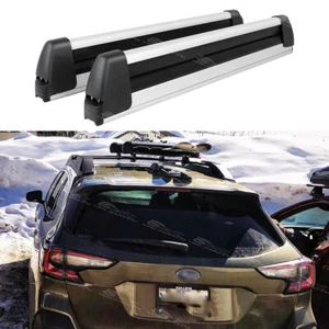 For Subaru Outback Aluminum Roof Rack Corssbar Ski Snowboard Carriers w/Lock Kit - Bild 1 von 9