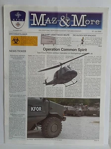 R23> MAZ & MORE FELDZEITUNG DER BUNDESWEHR FUR DAS KOSOVO N.323 JULI 2005 - Bild 1 von 1