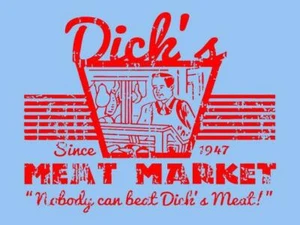 Totalmente Nueva CAMISETA DICKS MERCADO DE CARNE Dirty Brome PORN STAR SM-3XL - Imagen 1 de 2