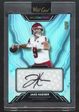 Jake Haener 2023 Wild Card Chrome Teal Rainbow auto RC /25 New Orleans Saints