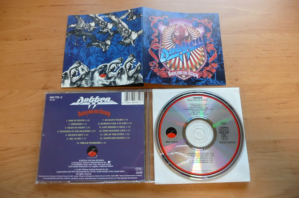 @ CD DOKKEN - BACK FOR THE ATTACK / ELEKTRA 1987 ORG / MELODIC HEAVY METAL USA - Image 1 of 1