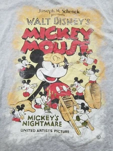 Disney Mickey Mouse Mickey's Nightmare official tshirt size XL front back images - Picture 1 of 5