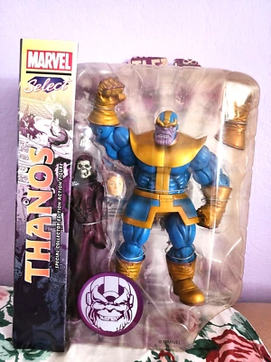 Boneco de ação Diamond Select Marvel Comics THANOS & DEATH colecionador especial - Estado perfeito - Imagem 1 de 4