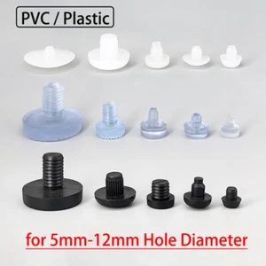 Mini tapón de orificio a presión de 5 mm - 12 mm PVC plástico antideslizante sellos tapón - Imagen 1 de 43