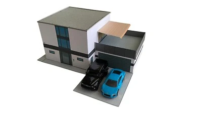 1:64 Stadtvilla / Wohnhaus / Einfamilienhaus Kartonmodellbausatz - Bild 1 von 4