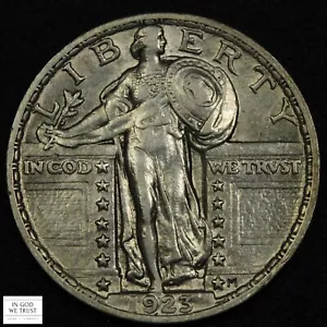 1923 Standing Liberty Silver Quarter 25C - Picture 1 of 3