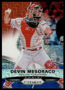 2015 Panini Prizm Prizms Red White and Blue Mojo #58 Devin Mesoraco
