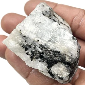 403 Cts Natural  White Rainbow Moonstone Rough loose Gemstone - Picture 1 of 4