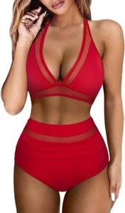 Women's High Waist Bikini Sets for Women Push Up Bikini Set Size L - Picture 1 of 4