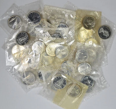 1964 to 1966 10C Silver Mixed Date Canada Proof Like 50 Coins in Mint Cello - Image 1 of 2