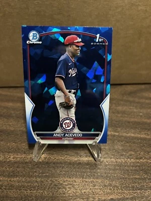 2023 Bowman Chrome Prospects 1st Sapphire #BCP-237 Andy Acevedo - Image 1 of 2