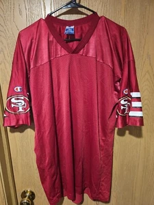 Vintage Champion NFL San Francisco 49ers Blank Jersey Size LARGE Jersey - Picture 1 of 5