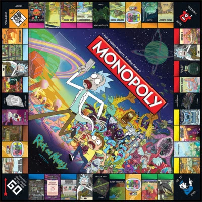 Rick and Morty Edición Monopoly (Sellado Nuevo) Muy Raro/Natación para Adultos  Foto 1 de 4