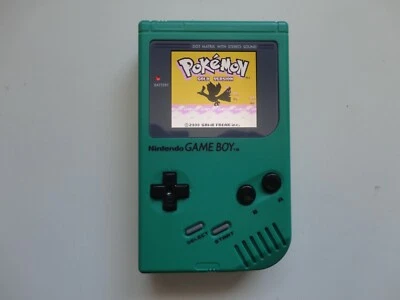 Nintendo DMG-01 GameBoy verde modificado con pantalla LCD retroiluminada IPS v4 Game Boy Foto 1 de 4