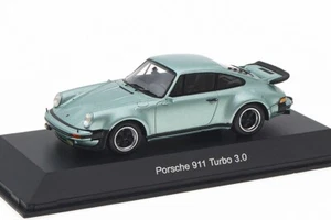 1:43 SPARK 1974 PORSCHE 911 930 turbo 3.0 Silver-green diamond MUSEUM EDITION - Picture 1 of 2