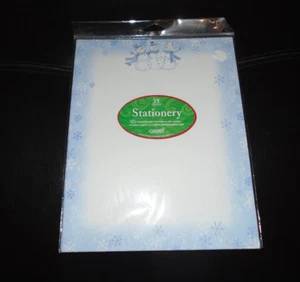 NIP OF 35 SHEETS GARTNER STUDIOS SNOWMAN FAMILY STATIONARY - Picture 1 of 1