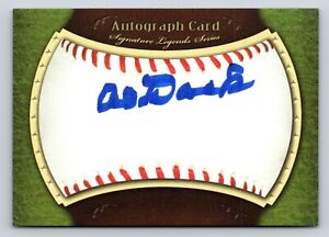 Alvin Dark Authentic Autographed Signed Baseball Legends Signature Card