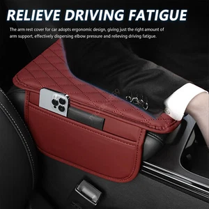 Universal Car Armrest Cushion Cover Center Console Pad Protector Accessories AU - Picture 1 of 28