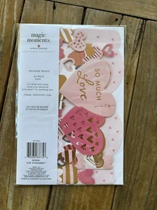 Valentine's Day Pop Up Card Magic Moments "So Much Love" Pink Hearts - Picture 1 of 5