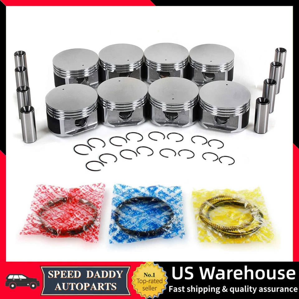 Juego de pistones de motor con anillos para Chrysler Dodge Jeep 1999-2007 4,7 L SOHC V8 16V Foto 1 de 4