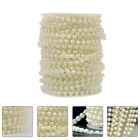 Artificial Pearls Trim Garland Handmade Ribbon Bead Chain Cotton Thread