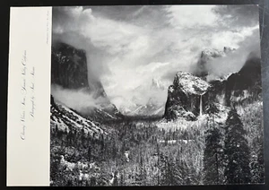 XL YOSEMITE AHWAHNEE MENU 1974 NYE DINNER 19"x13-1/2" ANSEL ADAMS Never folded - Picture 1 of 2