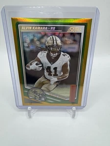 2025 Panini Score Alvin Kamara #122 Gold Zone /50 SSP New Orleans Saints - Bild 1 von 2