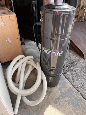 Sistemas de haz de limpieza central negros usados 11,5" diámetro x 40" T 199D probados funciona Foto 1 de 4