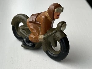 MANOIL 529 M195 LEAD DIME STORE G.I. Soldat Motorradfahrer Oldtimer 30er Jahre - Bild 1 von 18