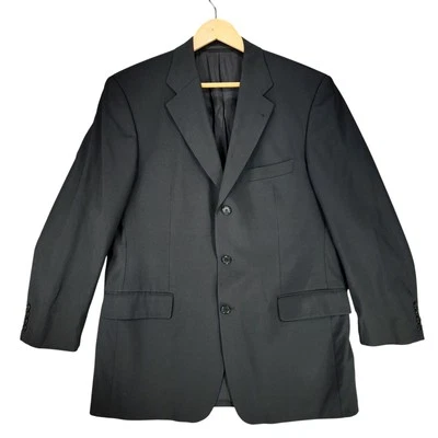 Hugo Boss Mens Sport Coat 42R* Black Da Vinci Lucca Single Breasted Double Vent - Image 1 of 4
