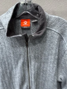 Merrell Gray Stitched Fleece Zip SWEATER XL Extra Large  - Picture 1 of 13
