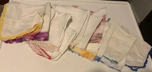 Lot Of 19 VTG Ladies Crocheted Lace Handkerchiefs Hankies - LOT 33-27 - Picture 1 of 1