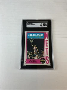 1974 Topps #200 Julius Erving SGC 6.5 Ex/MN New York Nets - Picture 1 of 6