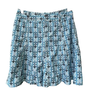 Athleta Whatever Skort Size 0 Blue Print Skirt Geometric Floral Pockets Comfy - Picture 1 of 7