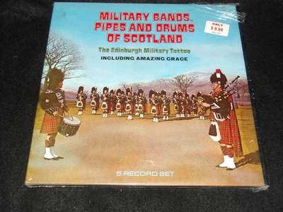 Still Sealed 5 LP Box MILITARY BANDS PIPES AND DRUMS OF SCOTLAND deluxe 72 Issue Foto 1 de 2