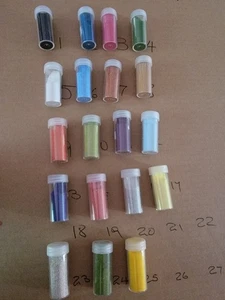 19  assorted Tubes of Embossing Powder Lot -Never been Used - Picture 1 of 1