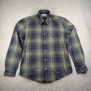 Barbour Hemd Herren Gr. Medium Grün Tartan Karo Herbert Slim Fit Button Down - Bild 1 von 15