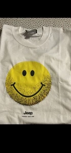 Vintage 90s Jeep There’s Only One Smiley Face T-Shirts Since 1941 Medium Rubican - Picture 1 of 3