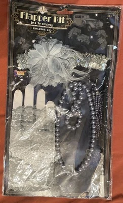 Kit de Disfraz Forum Años 20 Mujer Flapper Juego De Clapets Lavanda/Plata Foto 1 de 4