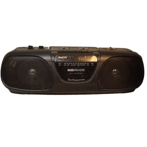 Vintage Sanyo Model M-7055 MIni Ghettoblaster AM/FM Kassettenrecorder - Bild 1 von 5