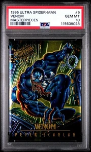 1995 Ultra SPIDER-MAN Masterpieces #9 VENOM PSA 10 GEM MT - Picture 1 of 2
