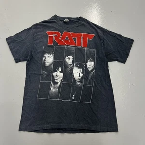 Vintage 80s Hanes RATT Dancing Undercover Tour T-Shirt Band Tee 1987 Mens Size L - Picture 1 of 12