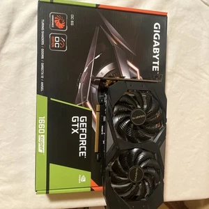 Gigabyte Geforce GTX 1660 Super 6GB GDDR6 Graphics Card GV-N166SOC-6GD USED TEST - Picture 1 of 10