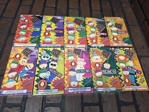 SOUTH PARK Volume 1-5 8 9 10 With Bonus (VHS, 1998) New, Sealed Exept 12 - Picture 1 of 7